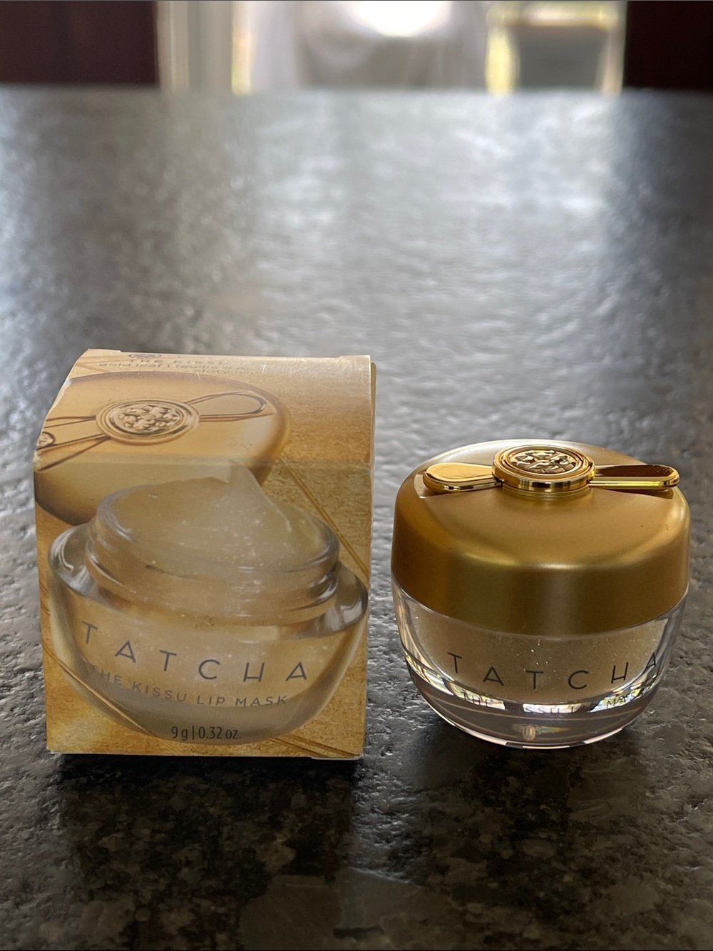 Tatcha The Kissu Lip Mask Gold Leaf Limited Edition plumps, hydrates, smooths